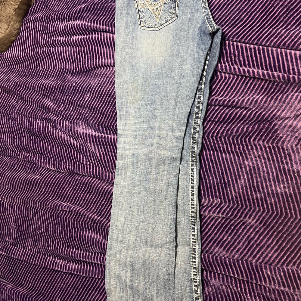 Vigoss Light Blue Straight Leg Women's Jeans